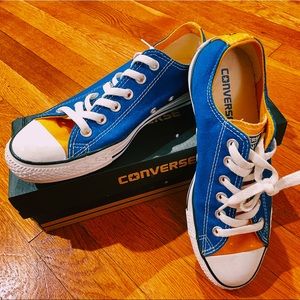 Blue Yellow Converse All Star Size 7.5